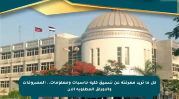 كل ما تريد معرفته عن تنسيق كلية حاسبات ومعلومات.. المصروفات والأوراق المطلوبة الآن